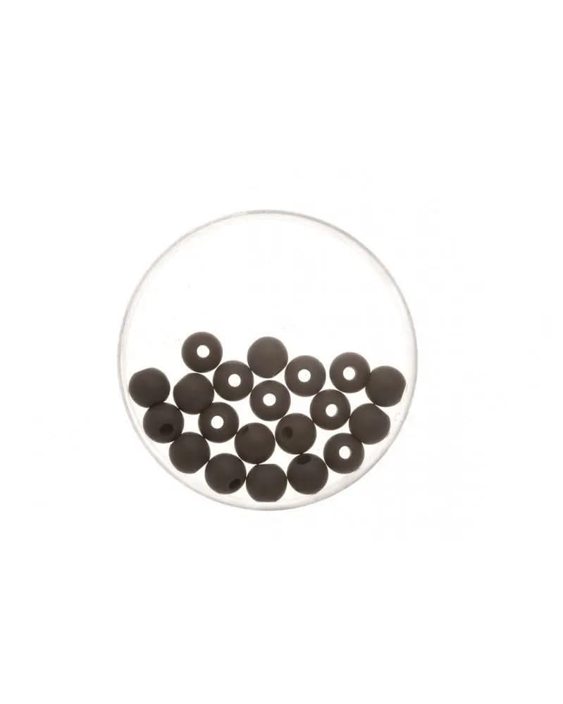 Perle 6mm Polaris matt 20St schwarz - Kidis Art