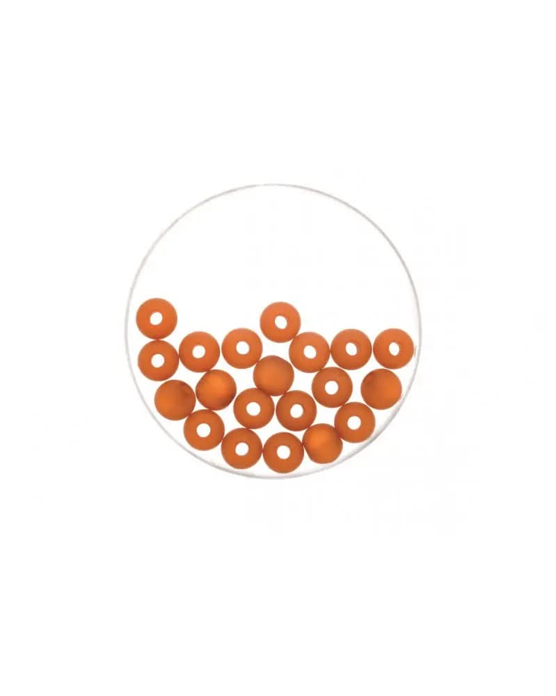 Perle 8mm Polaris matt 15St hellbraun - Kidis Art