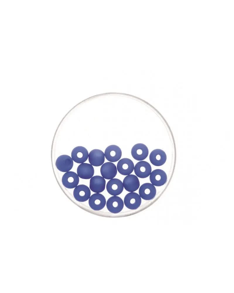 Perle 8mm Polaris matt 15St königsblau - Kidis Art