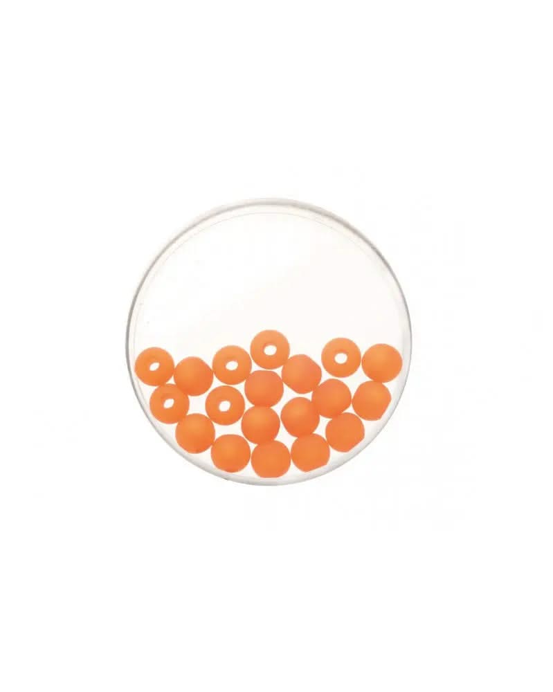 Perle 8mm Polaris matt 15St orange - Kidis Art