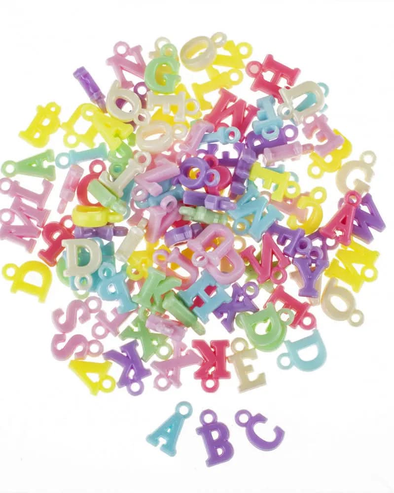 Perlenset Buchstaben sortiert - Kidis Art