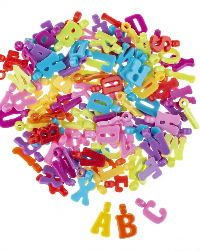 Perlenset Buchstaben sortiert - Kidis Art