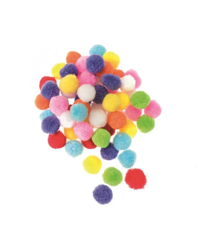 Pompons-Mix, bunt, 1,5cm 60St - Kidis Art