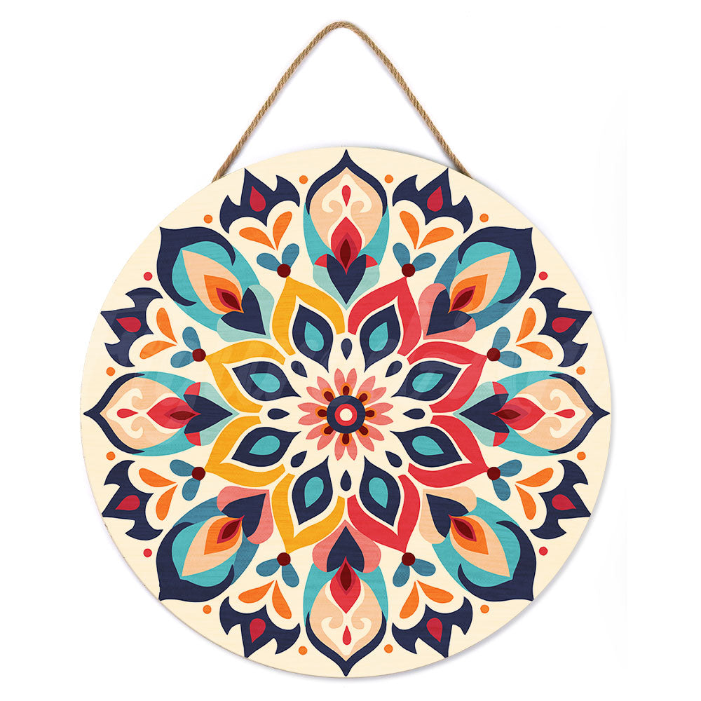 Malen nach Zahlen auf Holzscheibe – Blumenmandala - Kidis Art