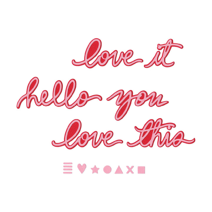 Thinlits 17-teiliges Stanzschablonen-Set Vicki Script #1 von Vicki Boutin