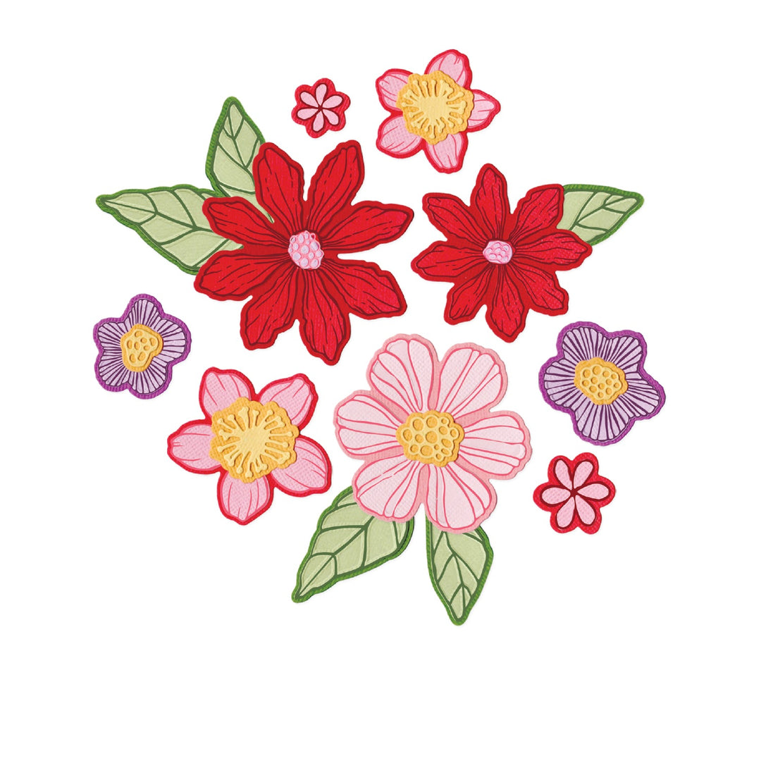 Clear Stamps 16er-Pack mit 35er-Pack Stanzschablonen Floral Layers #1 von Vicki