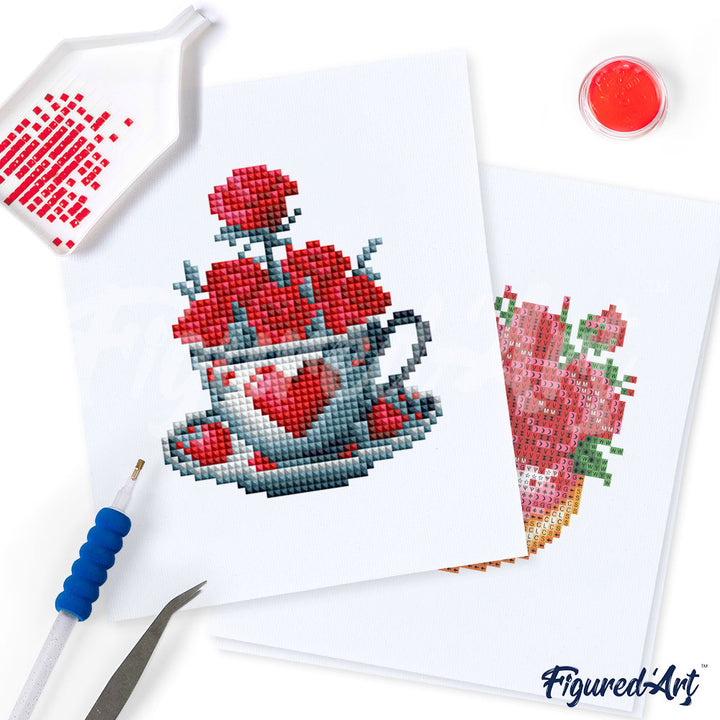 Mini-Serie Diamond Painting – Romantik - Kidis Art