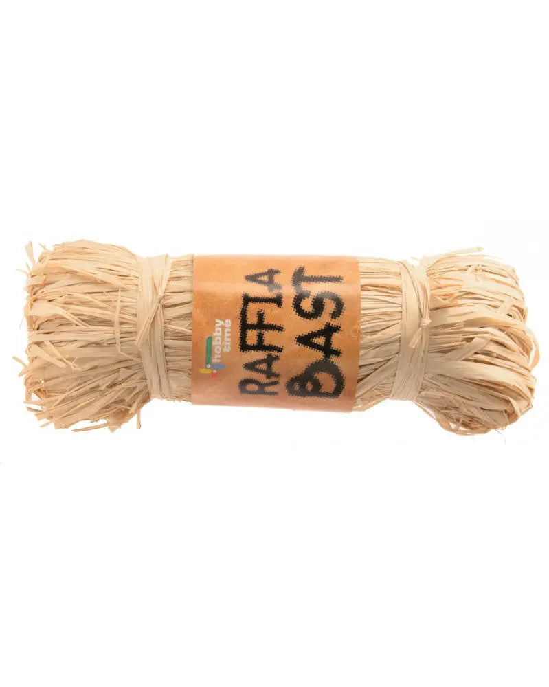 Raffia Bast 150g gebleicht