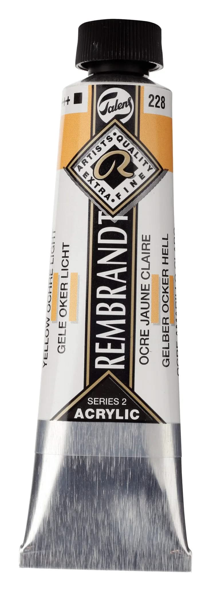 Rembrandt Acrylfarbe Tube 40 ml Gelber Ocker Hell 228 - Kidis Art