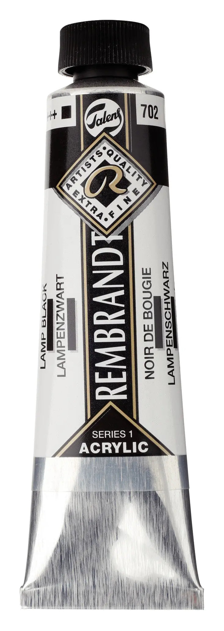 Rembrandt Acrylfarbe Tube 40 ml Lampenschwarz 702