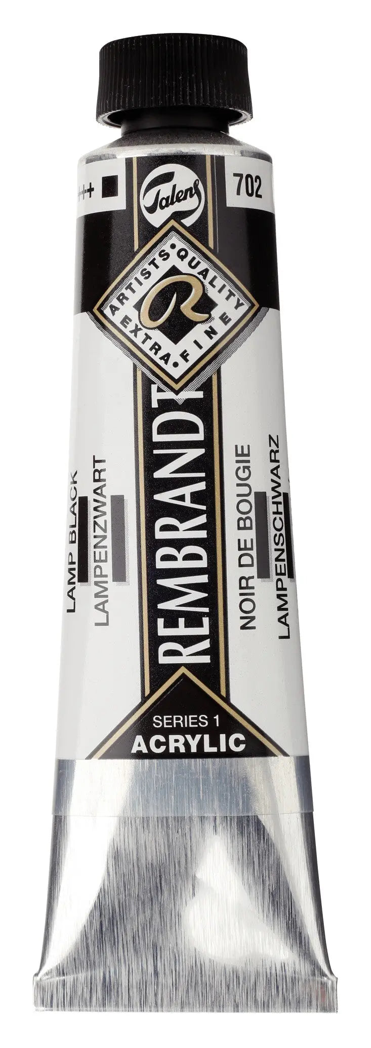 Rembrandt Acrylfarbe Tube 40 ml Lampenschwarz 702