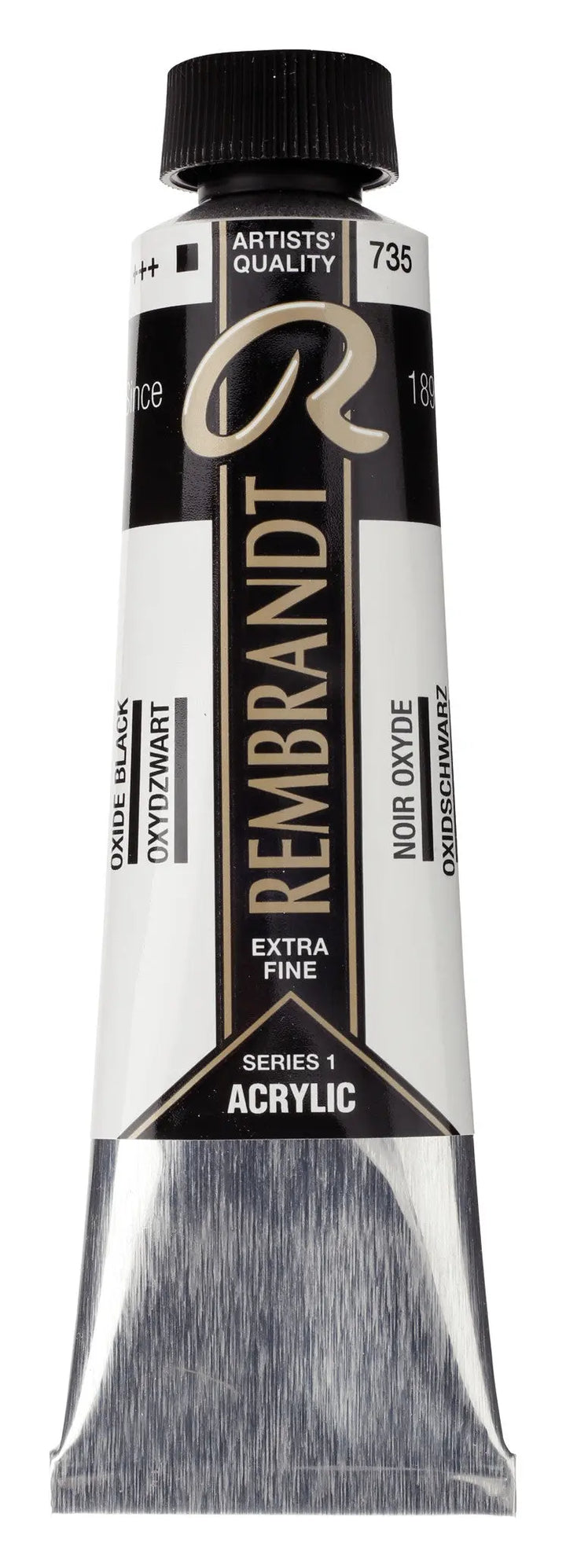 Rembrandt Acrylfarbe Tube 40 ml Oxidschwarz 735
