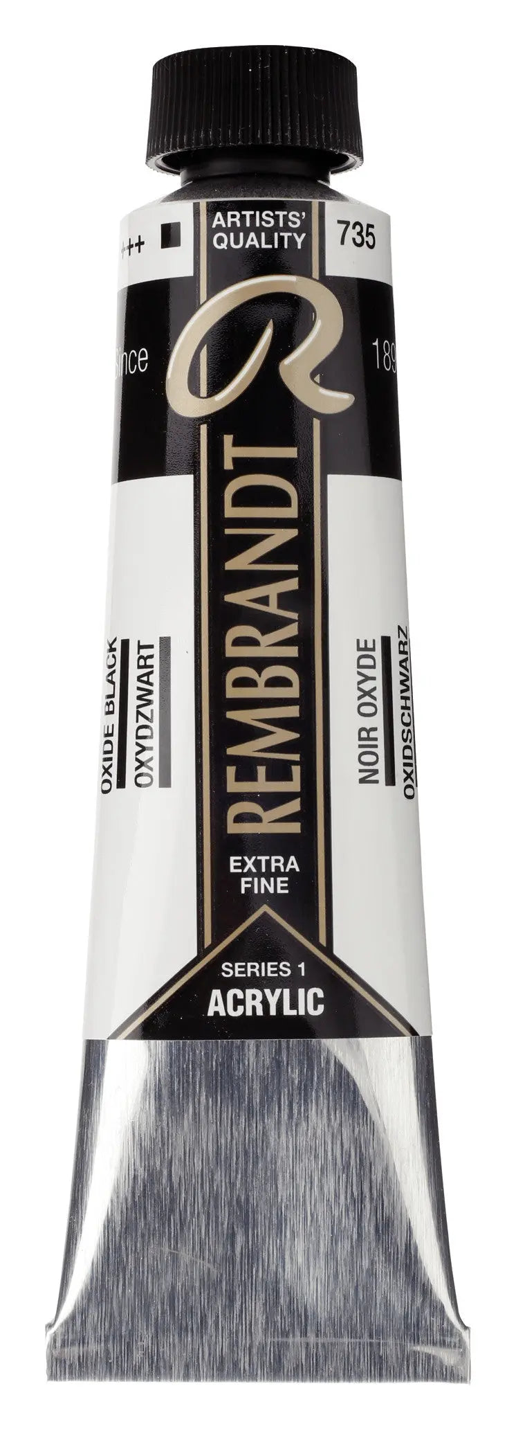 Rembrandt Acrylfarbe Tube 40 ml Oxidschwarz 735