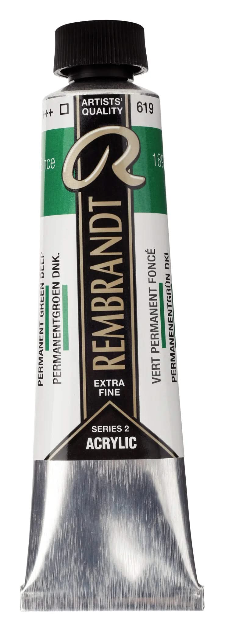 Rembrandt Acrylfarbe Tube 40 ml Permanentgrün Dunkel 619 - Kidis Art
