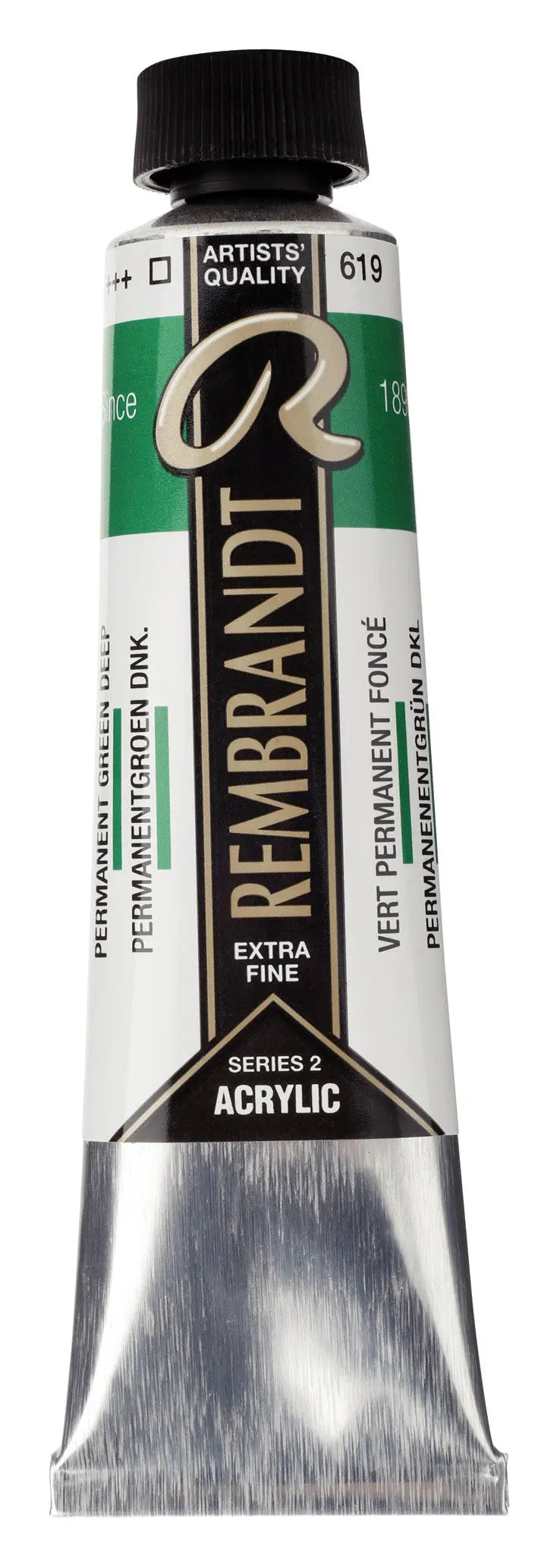 Rembrandt Acrylfarbe Tube 40 ml Permanentgrün Dunkel 619