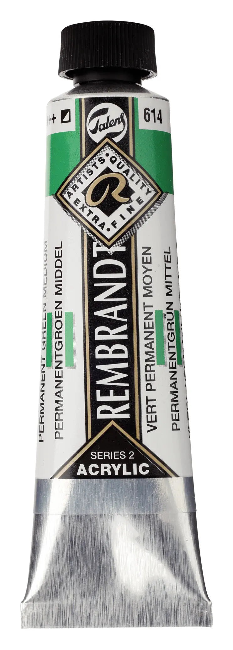 Rembrandt Acrylfarbe Tube 40 ml Permanentgrün Mittel 614