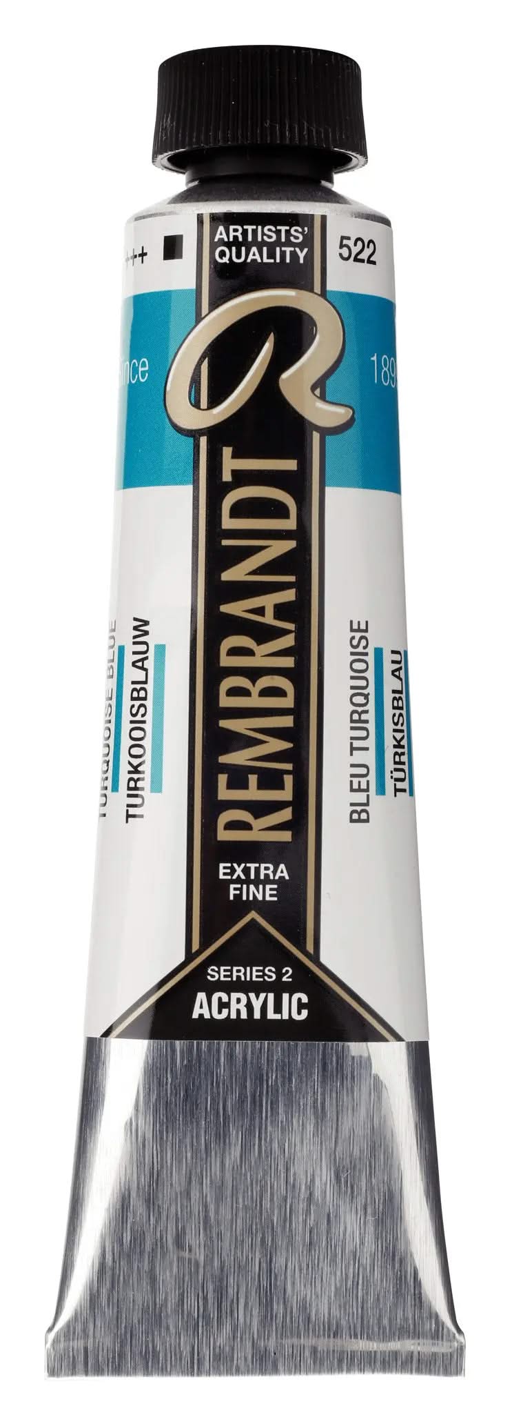 Rembrandt Acrylfarbe Tube 40 ml Türkisblau 522 - Kidis Art