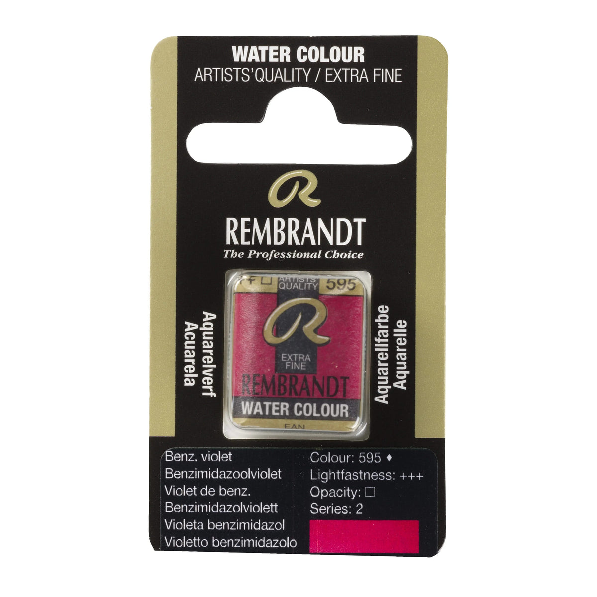 Rembrandt Aquarellfarbe Näpfchen Benzimidazolviolett 595 - Kidis Art