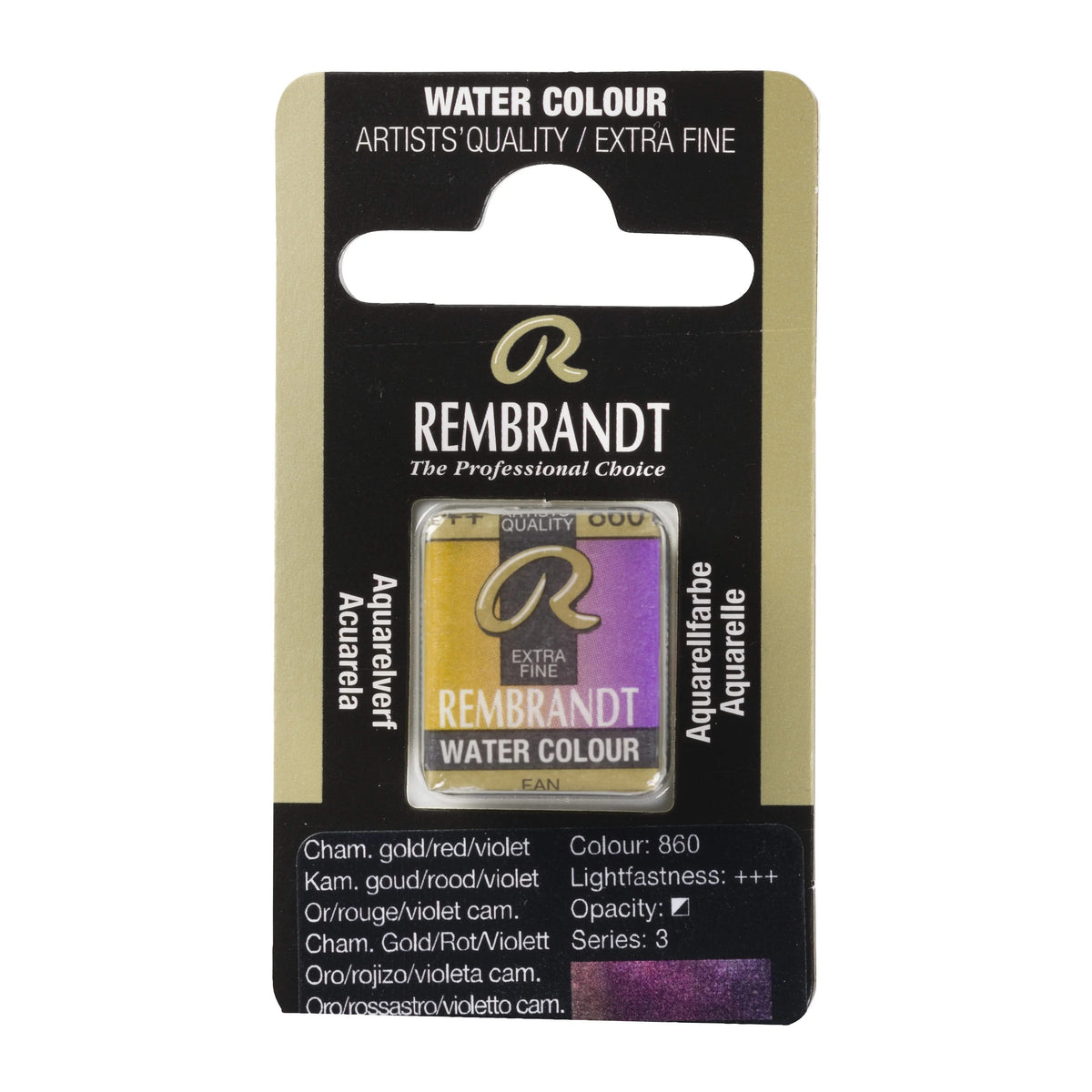 Rembrandt Aquarellfarbe Näpfchen Chamäleon Gold/Rot/Violett 860 - Kidis Art