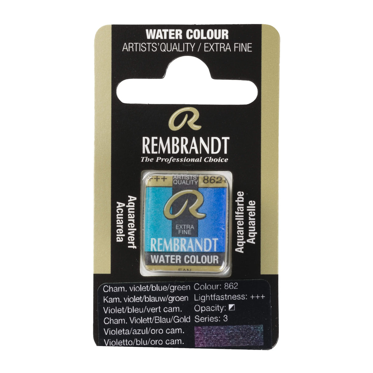 Rembrandt Aquarellfarbe Näpfchen Chamäleon Violett/Blau/Gold 862 - Kidis Art