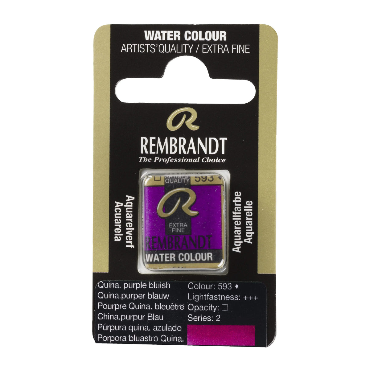 Rembrandt Aquarellfarbe Näpfchen Chinacridonpurpur Blau 593 - Kidis Art