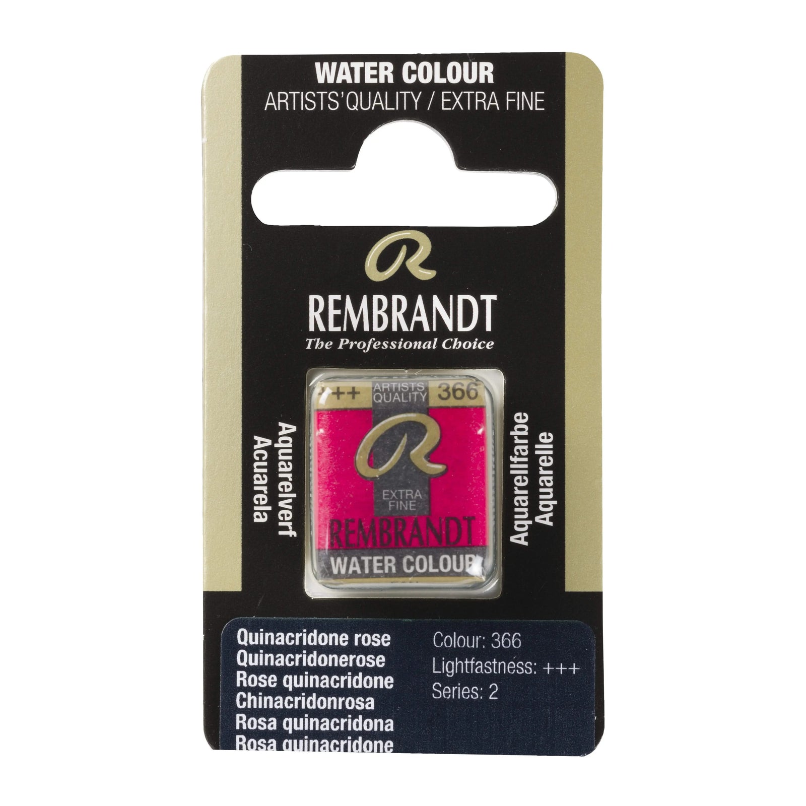 Rembrandt Aquarellfarbe Näpfchen Chinacridonrosa 366 - Kidis Art