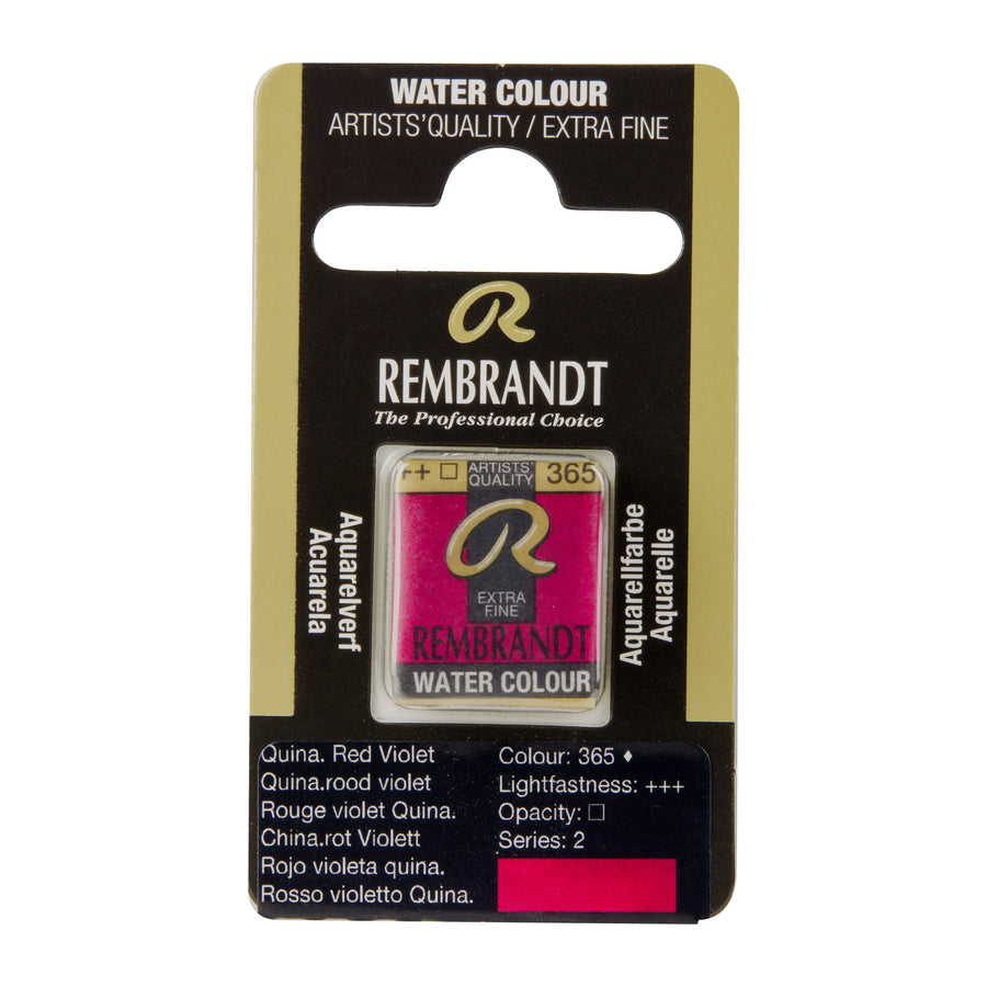 Rembrandt Aquarellfarbe Näpfchen Chinacridonrot Violett 365