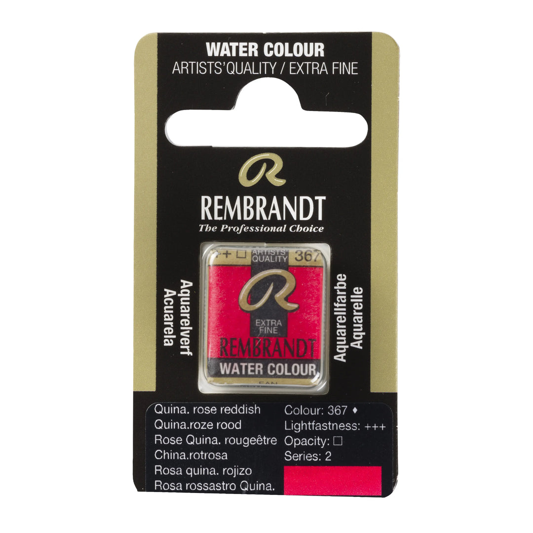Rembrandt Aquarellfarbe Näpfchen Chinacridonrotrosa 367