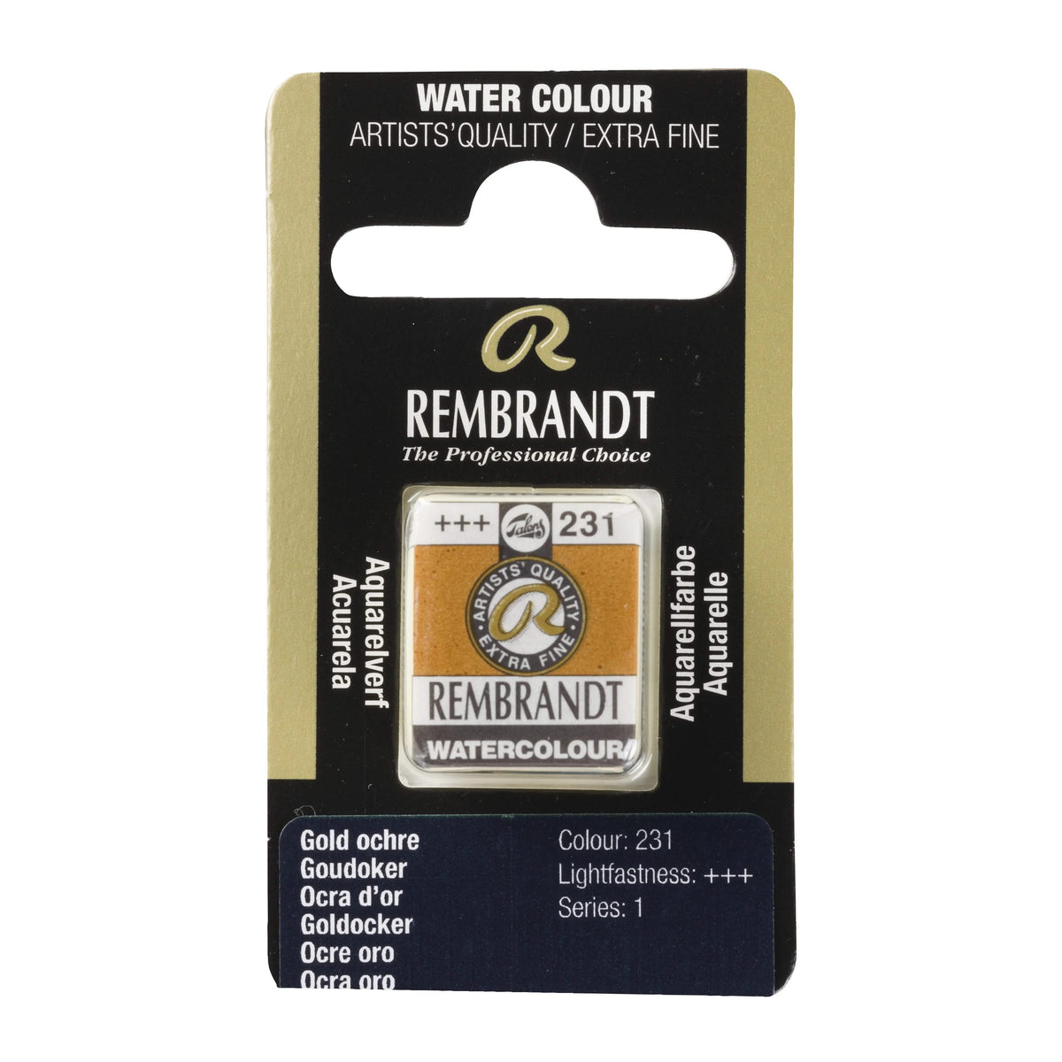 Rembrandt Aquarellfarbe Näpfchen Goldocker 231 - Kidis Art