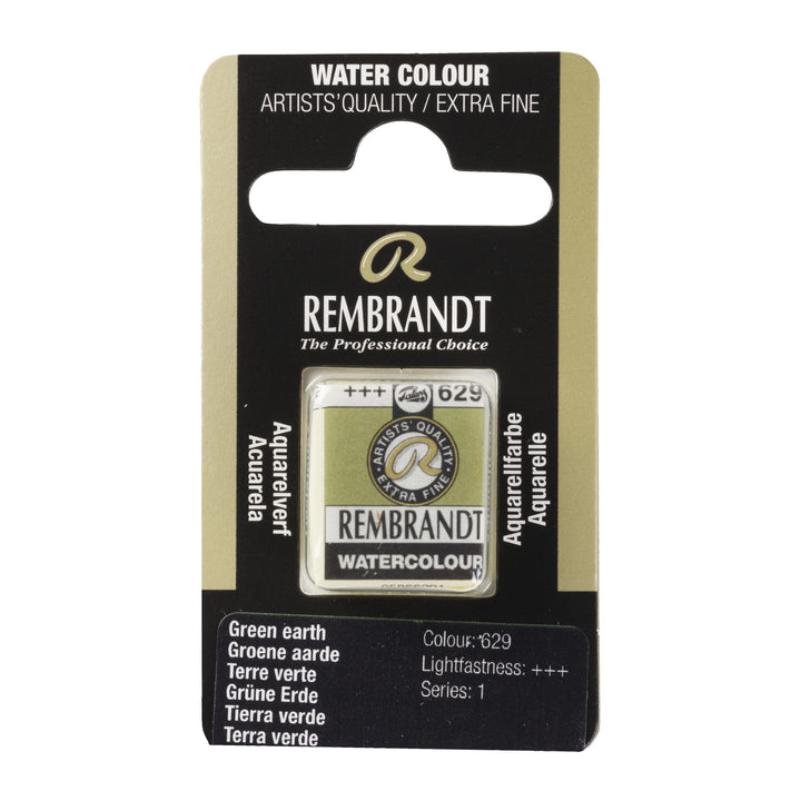 Rembrandt Aquarellfarbe Näpfchen Grüne Erde 629