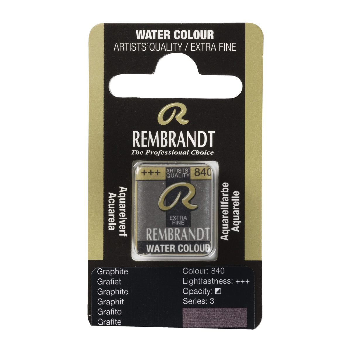Rembrandt Aquarellfarbe Näpfchen Graphite 840 - Kidis Art