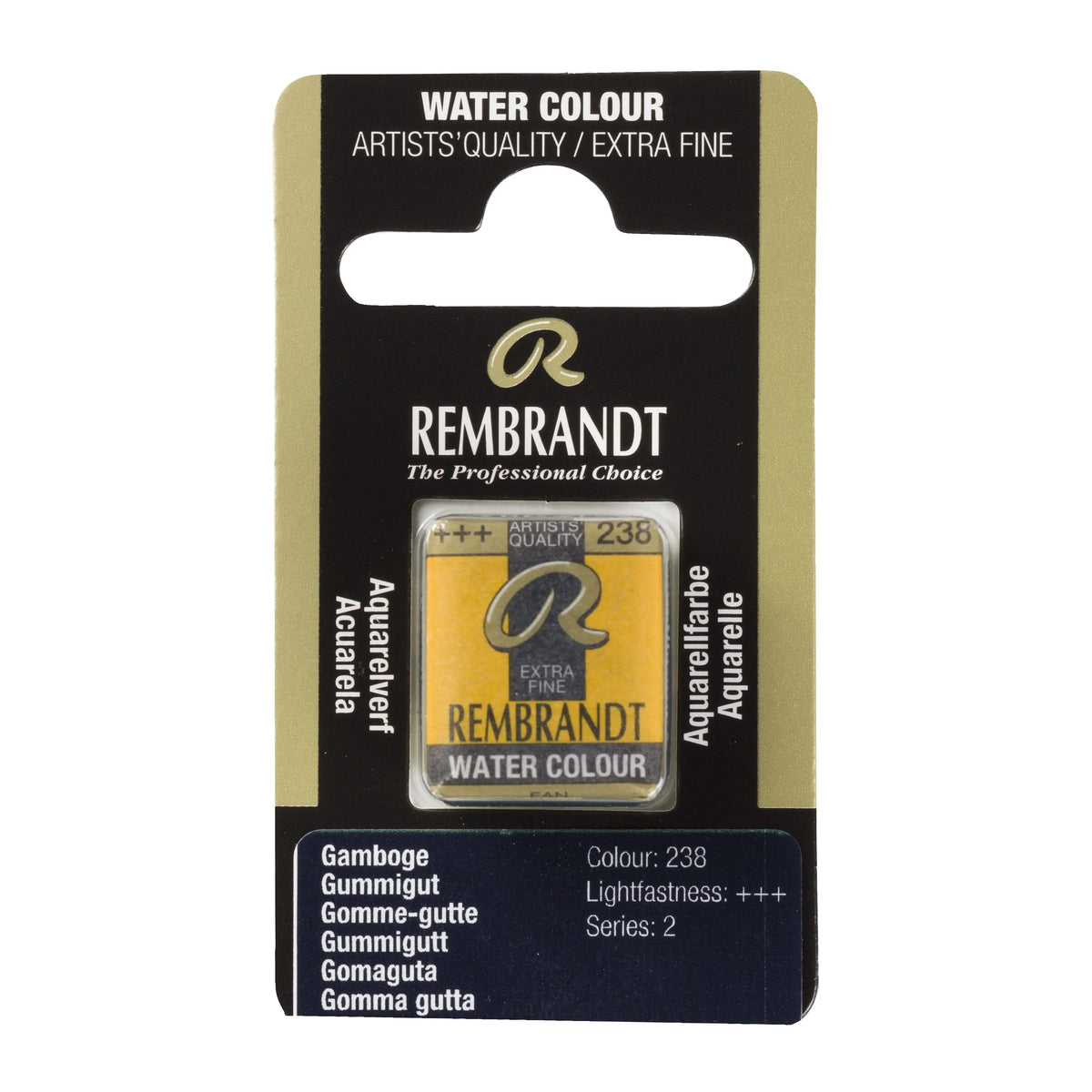 Rembrandt Aquarellfarbe Näpfchen Gummigutt 238 - Kidis Art