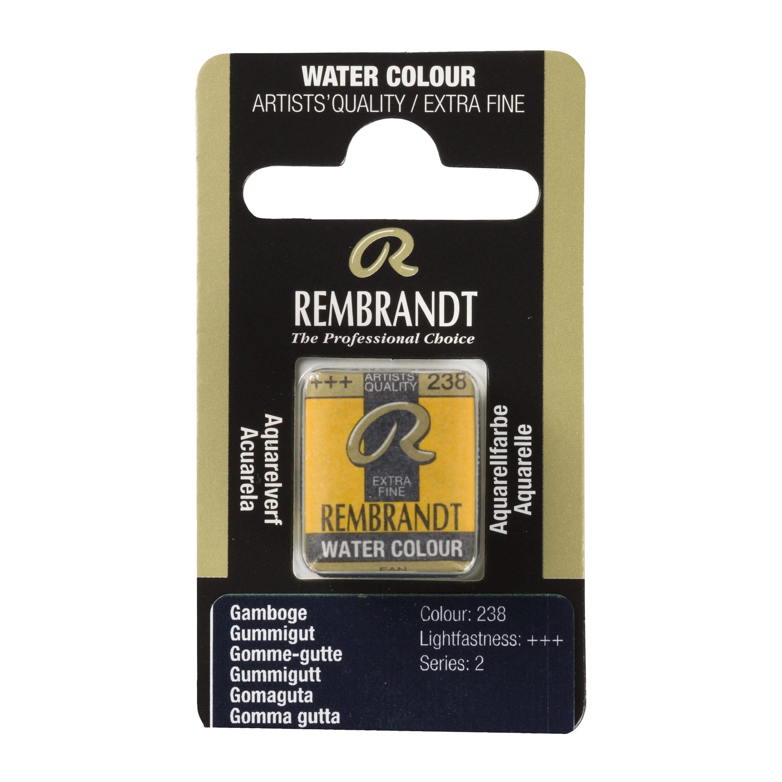 Rembrandt Aquarellfarbe Näpfchen Gummigutt 238 - Kidis Art