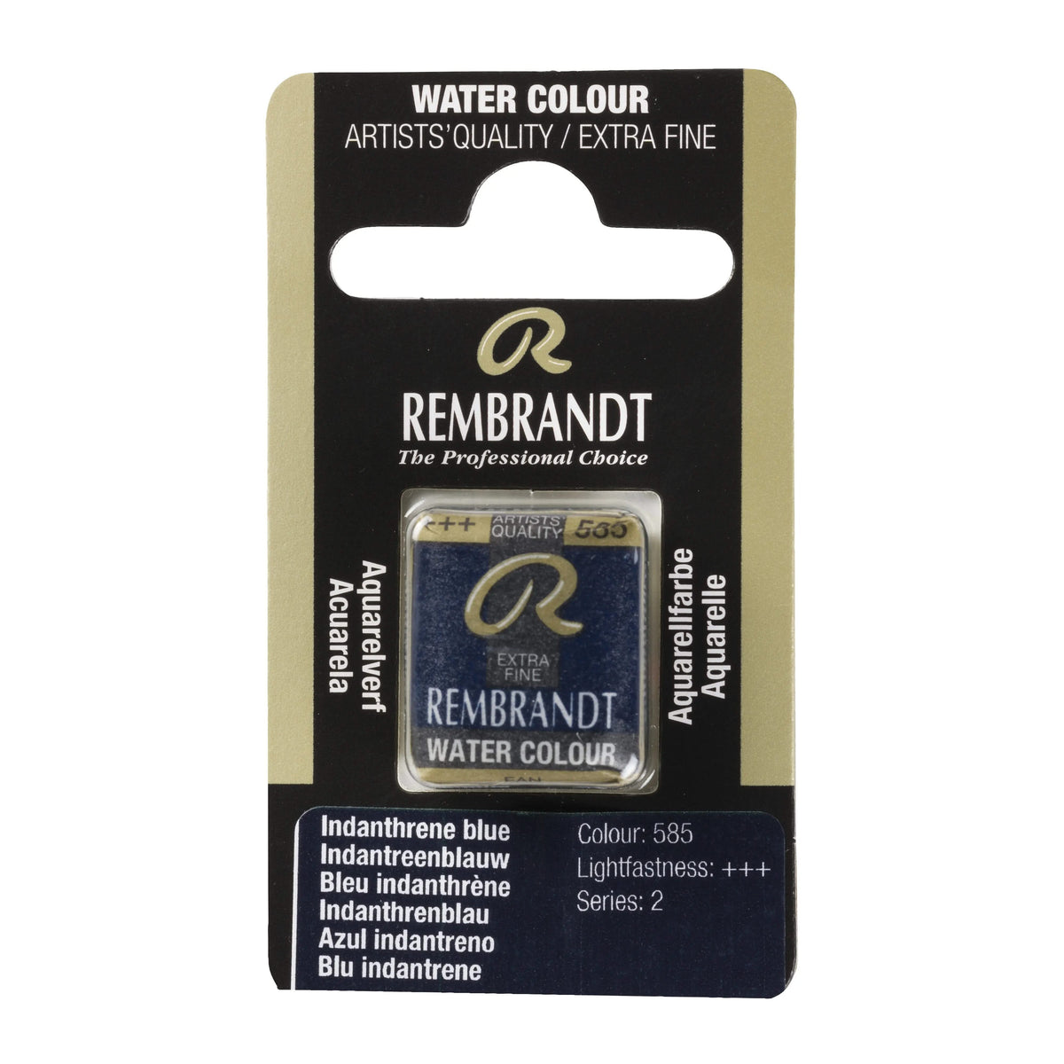 Rembrandt Aquarellfarbe Näpfchen Indanthrenblau 585 - Kidis Art