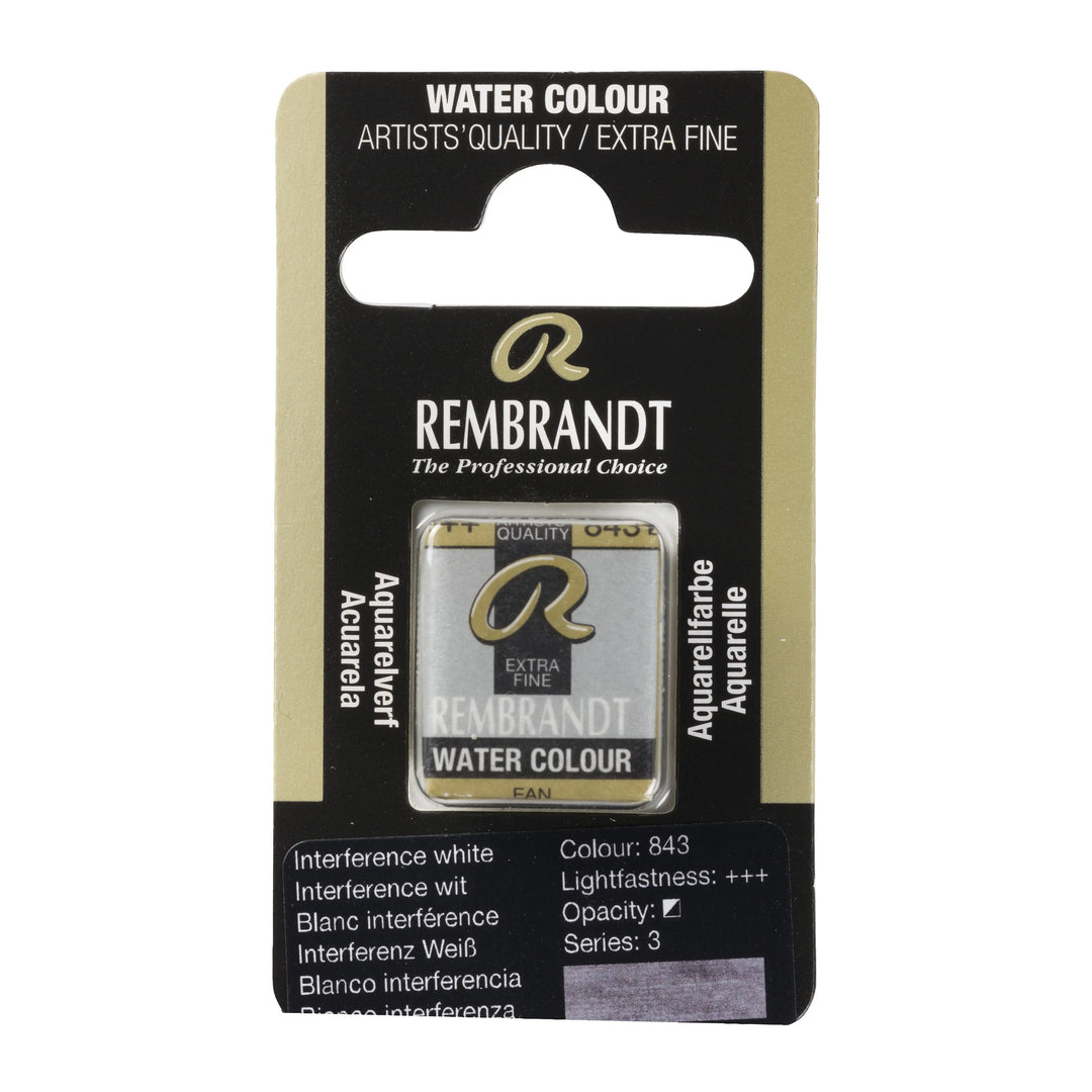 Rembrandt Aquarellfarbe Näpfchen Interferenz Weiß 843
