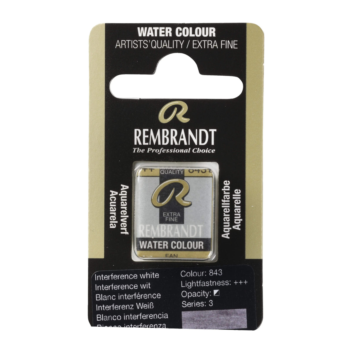 Rembrandt Aquarellfarbe Näpfchen Interferenz Weiß 843 - Kidis Art