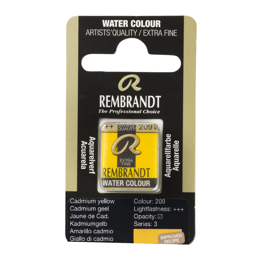 Rembrandt Aquarellfarbe Näpfchen Kadmiumgelb 209