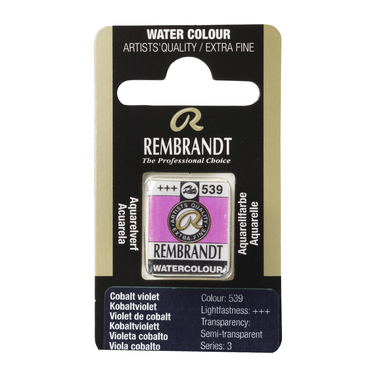 Rembrandt Aquarellfarbe Näpfchen Kobaltviolett 539 - Kidis Art