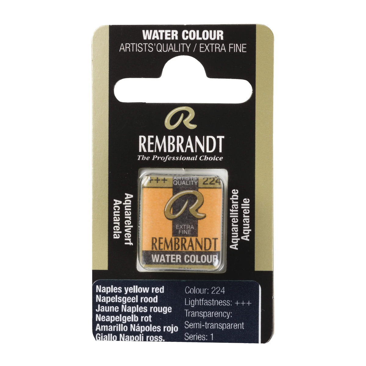 Rembrandt Aquarellfarbe Näpfchen Neapelgelb Rot 224 - Kidis Art