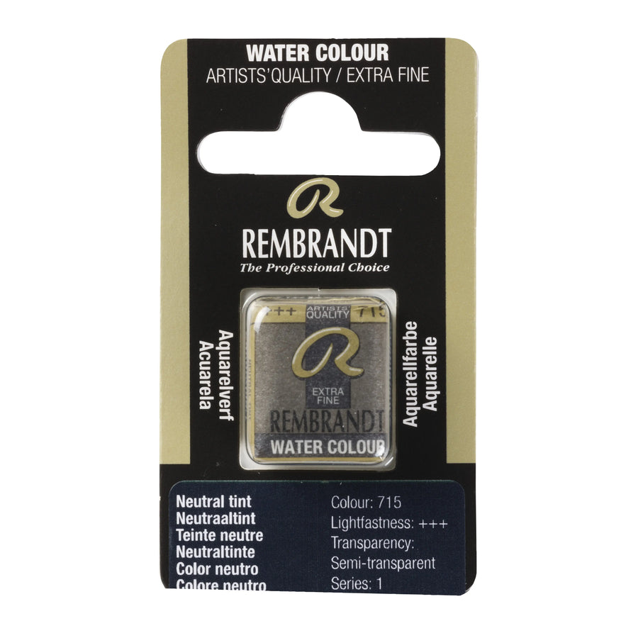 Rembrandt Aquarellfarbe Näpfchen Neutralfarbe 715