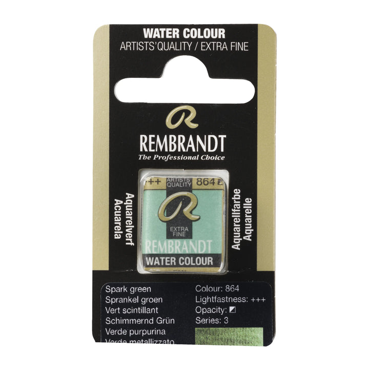 Rembrandt Aquarellfarbe Näpfchen Schimmernd Grün 864