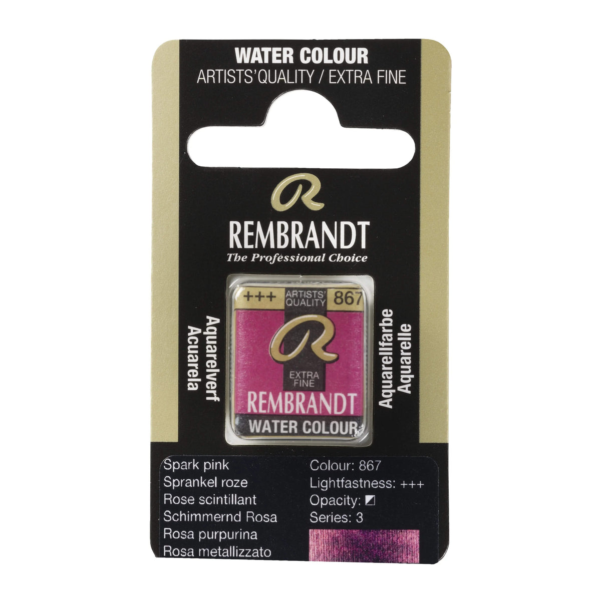Rembrandt Aquarellfarbe Näpfchen Schimmernd Rosa 867 - Kidis Art