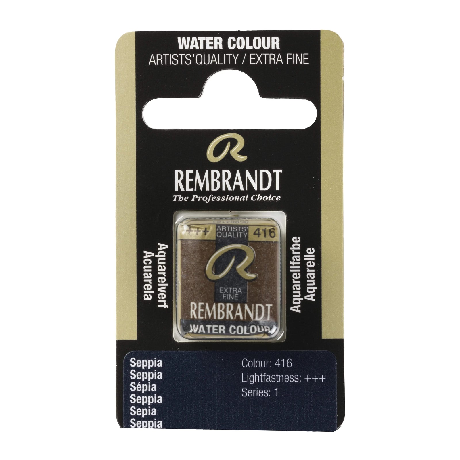 Rembrandt Aquarellfarbe Näpfchen Sepia 416 - Kidis Art