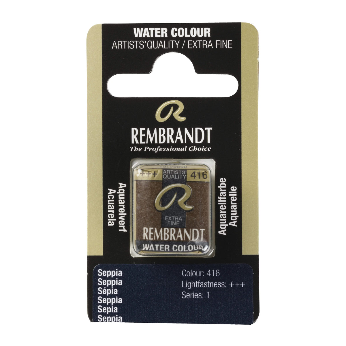 Rembrandt Aquarellfarbe Näpfchen Sepia 416 - Kidis Art