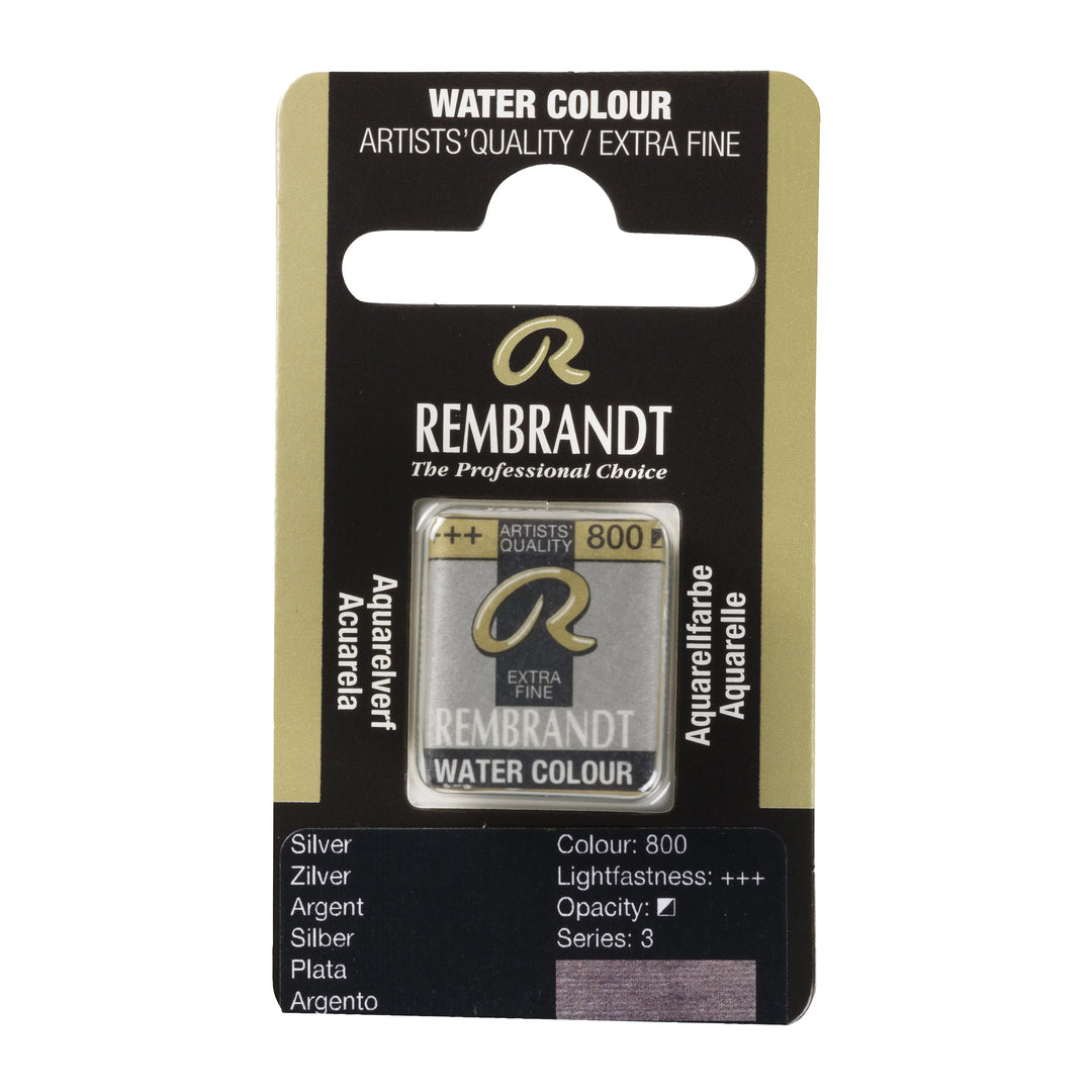 Rembrandt Aquarellfarbe Näpfchen Silber 800