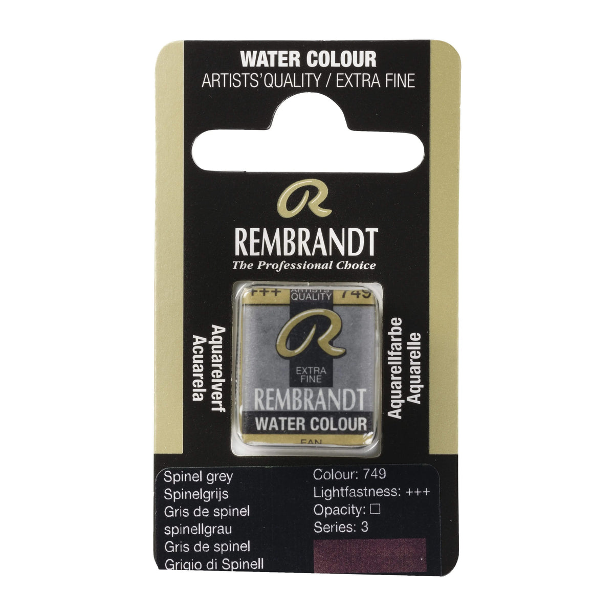 Rembrandt Aquarellfarbe Näpfchen Spinellgrau 749 - Kidis Art