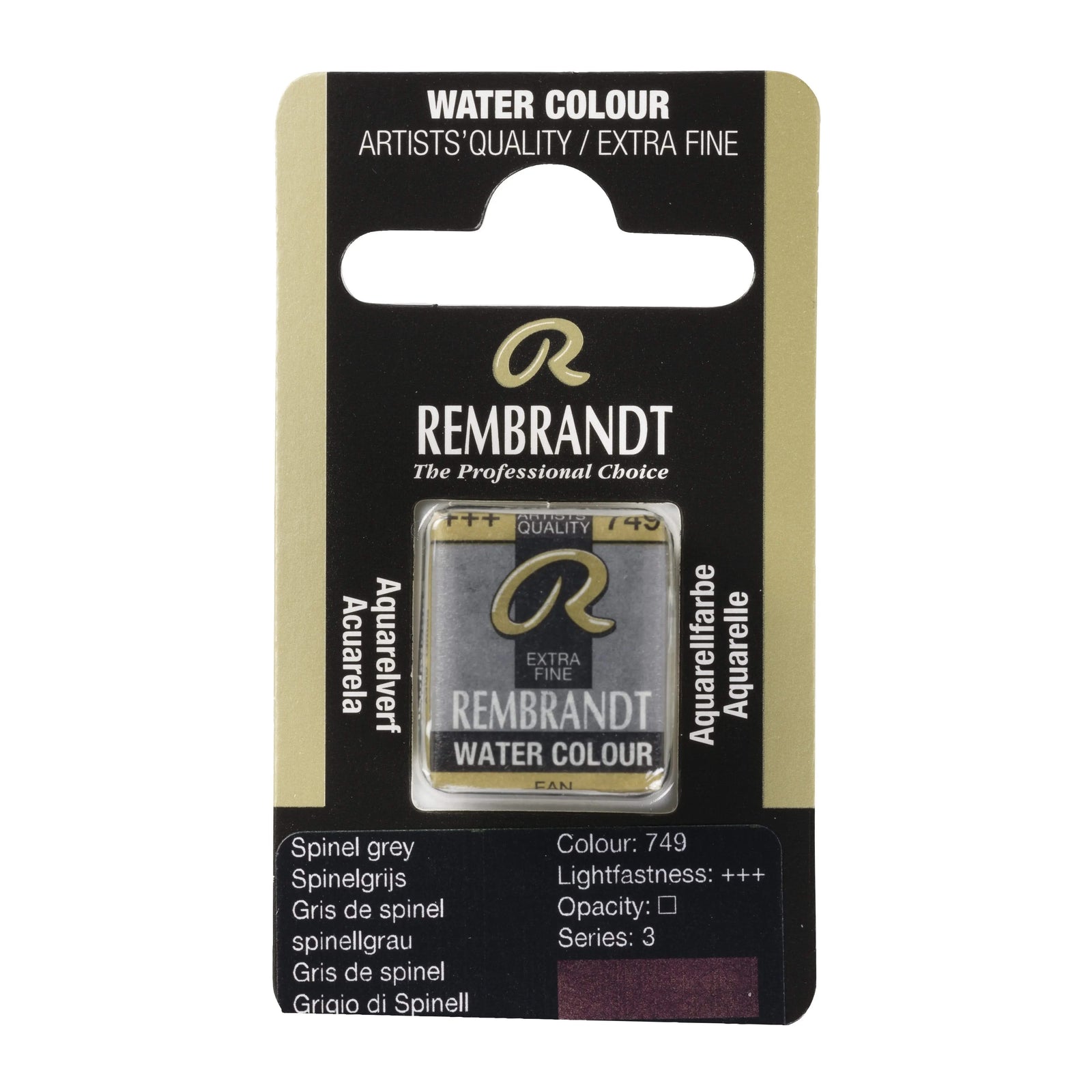 Rembrandt Aquarellfarbe Näpfchen Spinellgrau 749 - Kidis Art