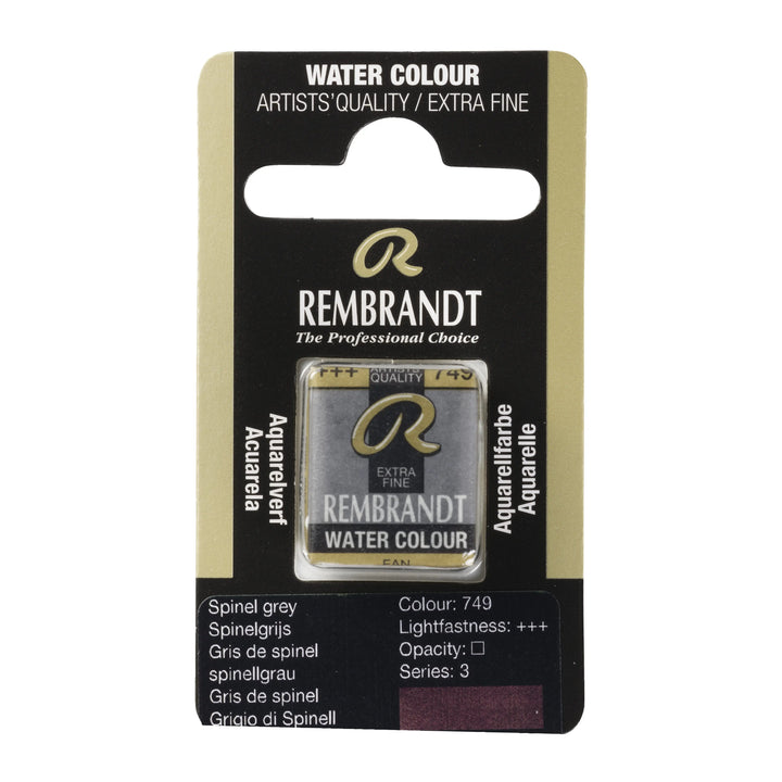 Rembrandt Aquarellfarbe Näpfchen Spinellgrau 749