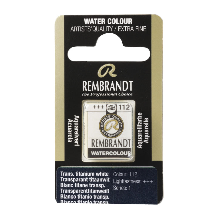 Rembrandt Aquarellfarbe Näpfchen Transparenttitanweiß 112