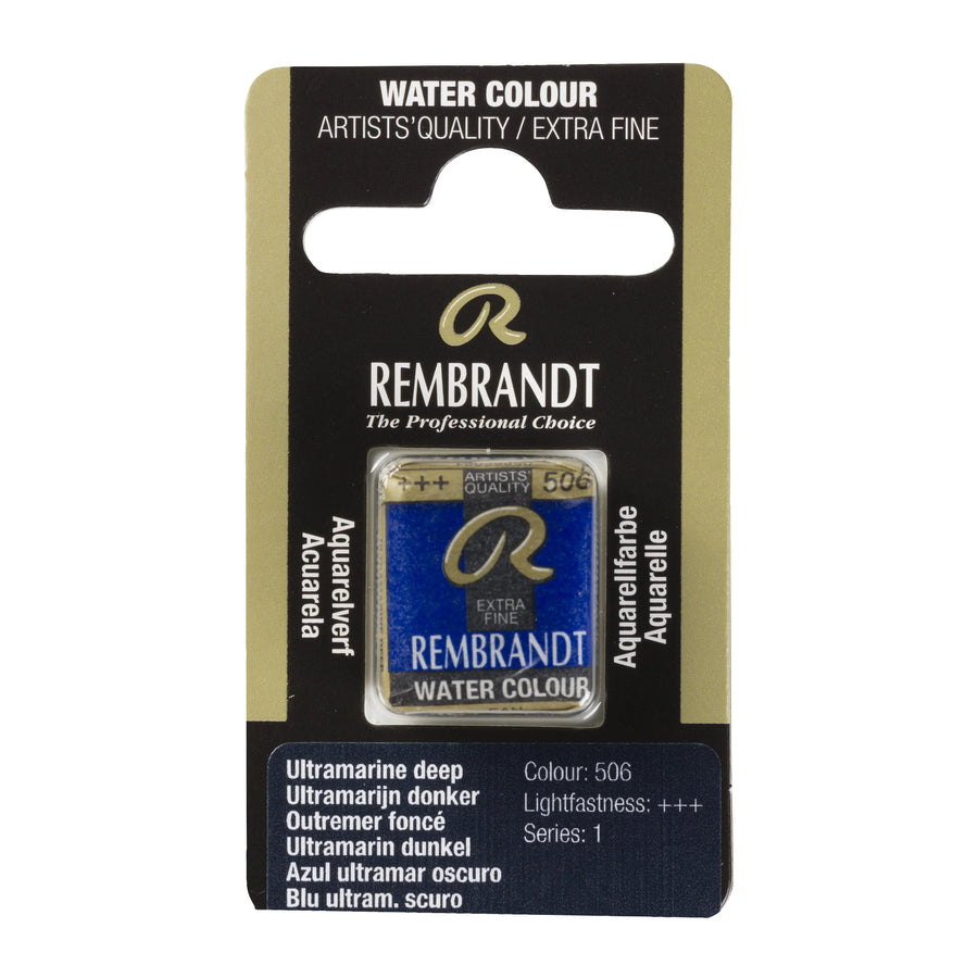 Rembrandt Aquarellfarbe Näpfchen Ultramarin Dunkel 506